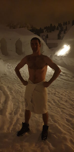 Tony to the Sauna